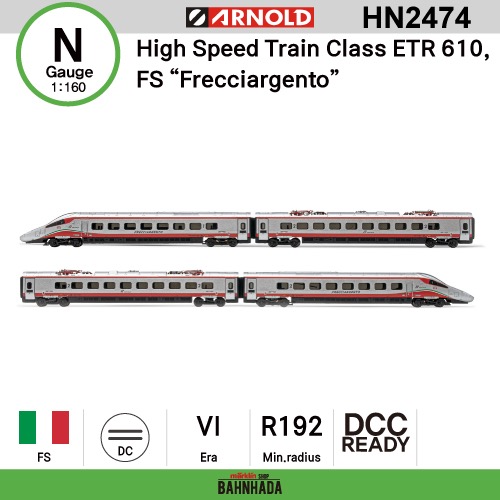 アーノルドHN2474 イタリア鉄道ETR610 基本セット www.uhi.go.ug